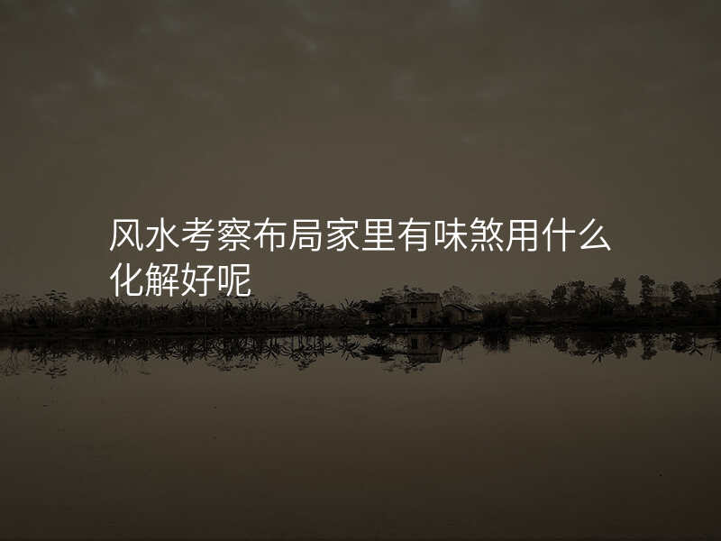 风水考察布局家里有味煞用什么化解好呢