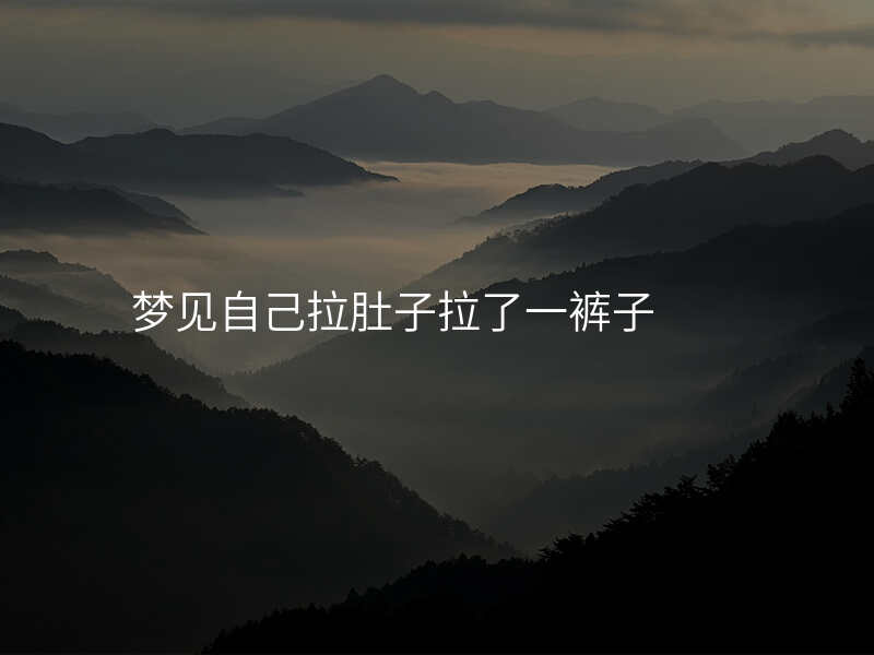 梦见自己拉肚子拉了一裤子