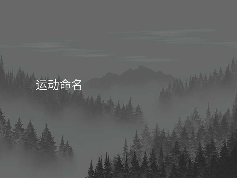 运动命名