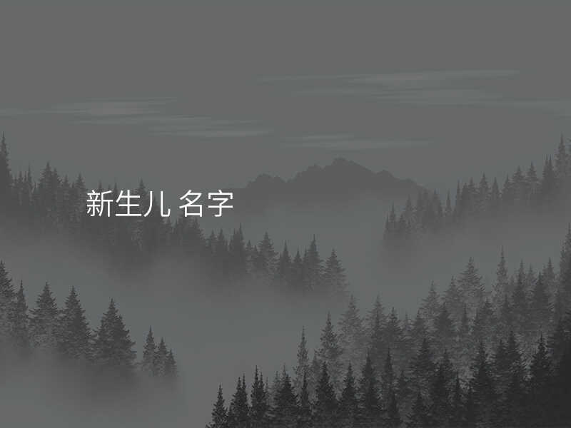 新生儿 名字
