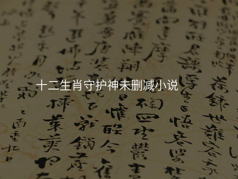 十二生肖守护神未删减小说