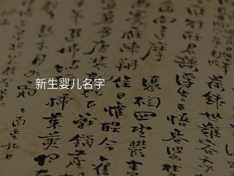 新生婴儿名字