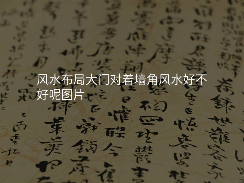 风水布局大门对着墙角风水好不好呢图片