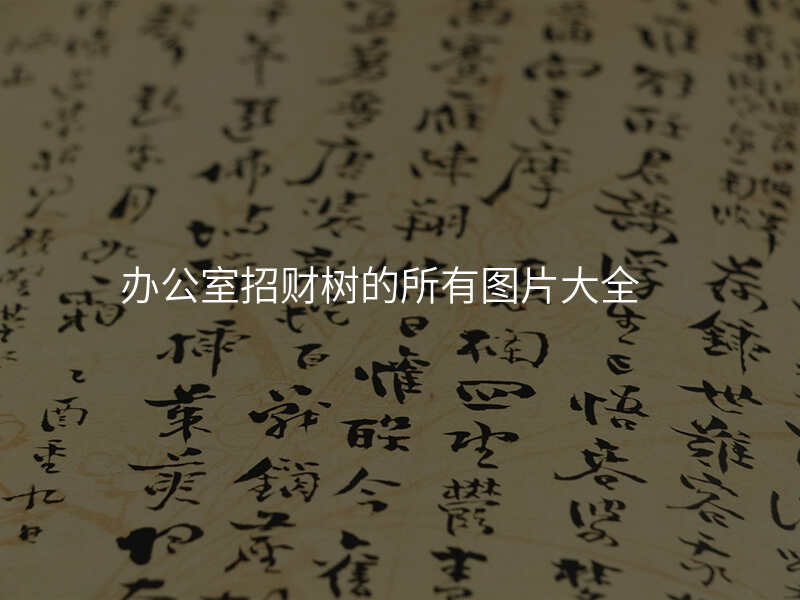 办公室招财树的所有图片大全