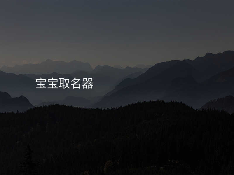 宝宝取名器