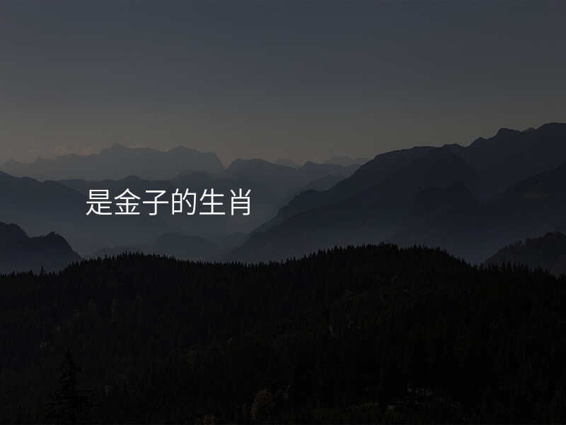 是金子的生肖