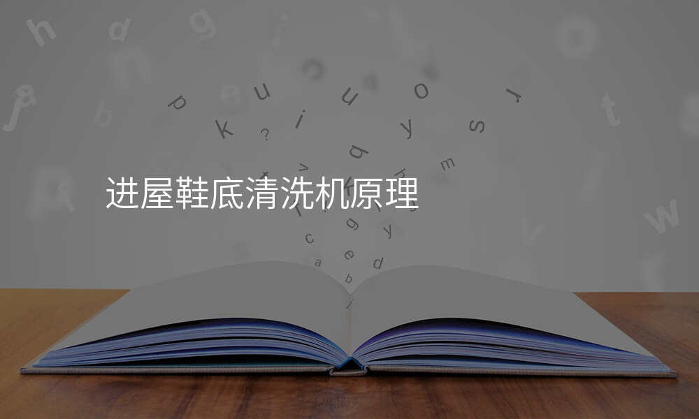 进屋鞋底清洗机原理
