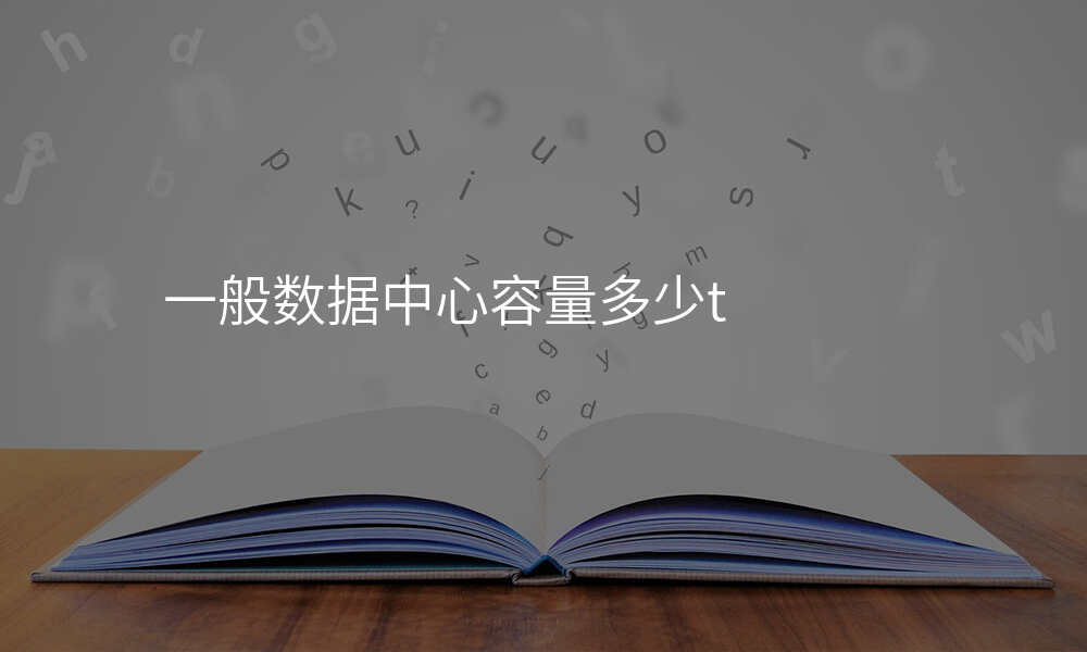 一般数据中心容量多少t