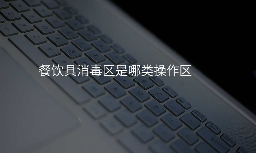 餐饮具消毒区是哪类操作区