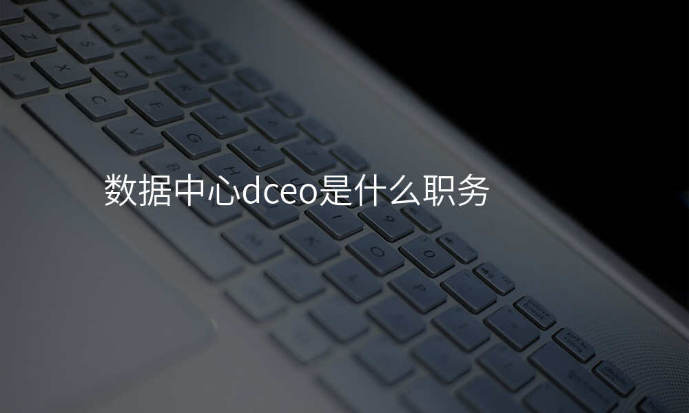 数据中心dceo是什么职务