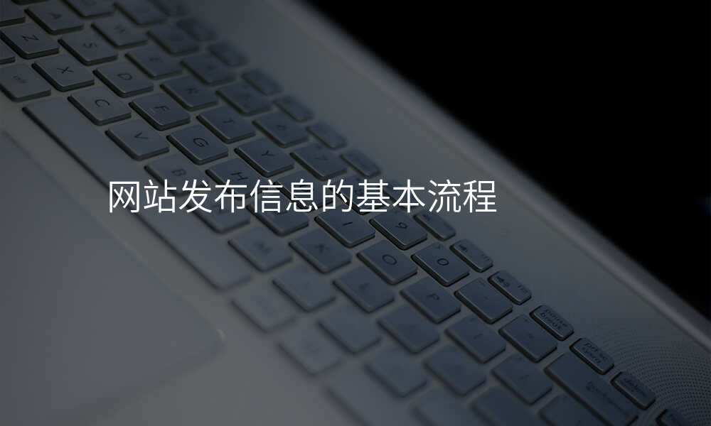 网站发布信息的基本流程