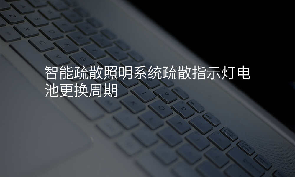 智能疏散照明系统疏散指示灯电池更换周期