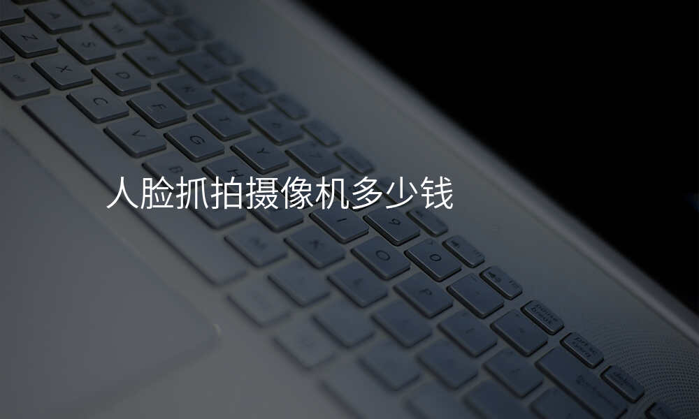 人脸抓拍摄像机多少钱