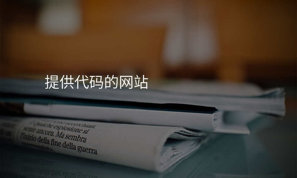 提供代码的网站