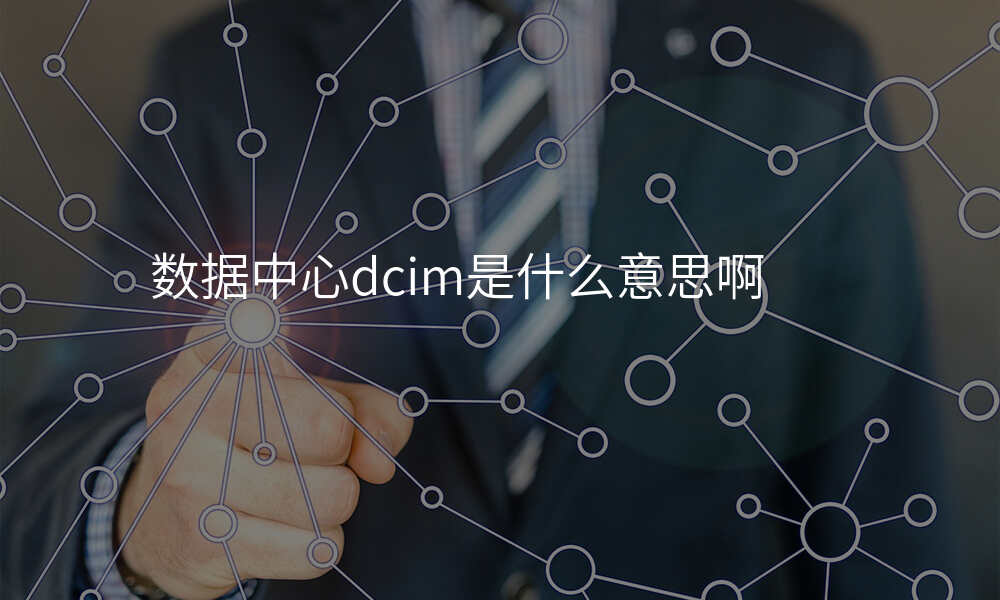 数据中心dcim是什么意思啊