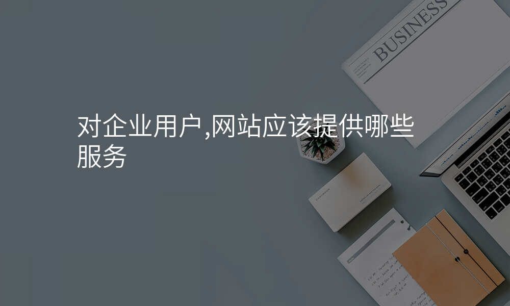 对企业用户,网站应该提供哪些服务