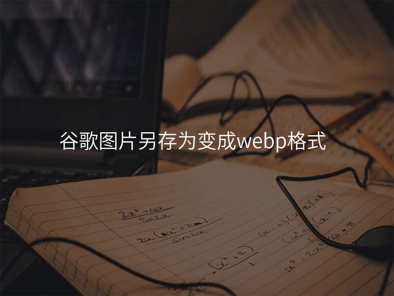 谷歌图片另存为变成webp格式