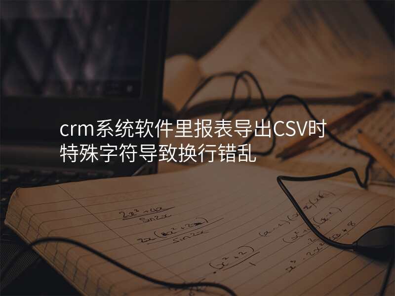crm系统软件里报表导出CSV时特殊字符导致换行错乱