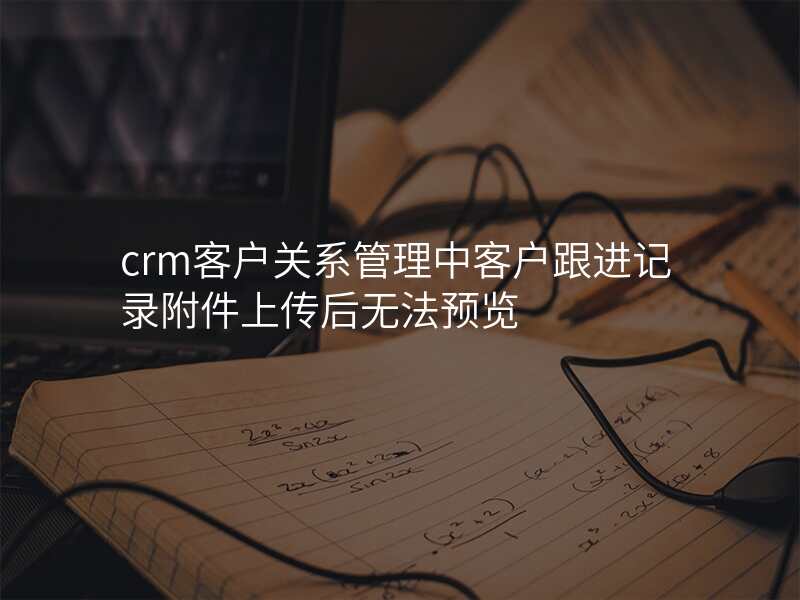 crm客户关系管理中客户跟进记录附件上传后无法预览