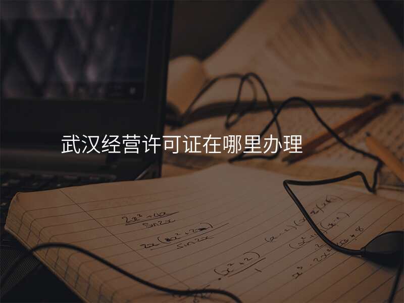 武汉经营许可证在哪里办理