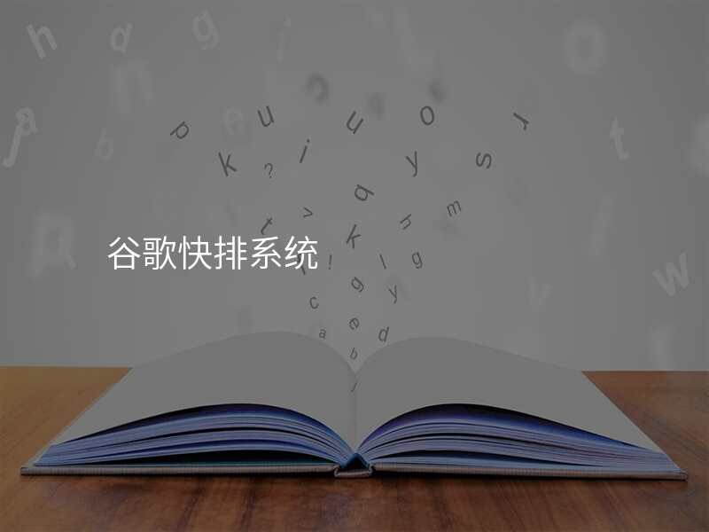 谷歌快排系统
