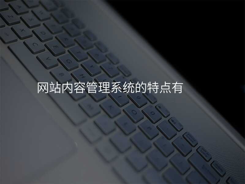 网站内容管理系统的特点有