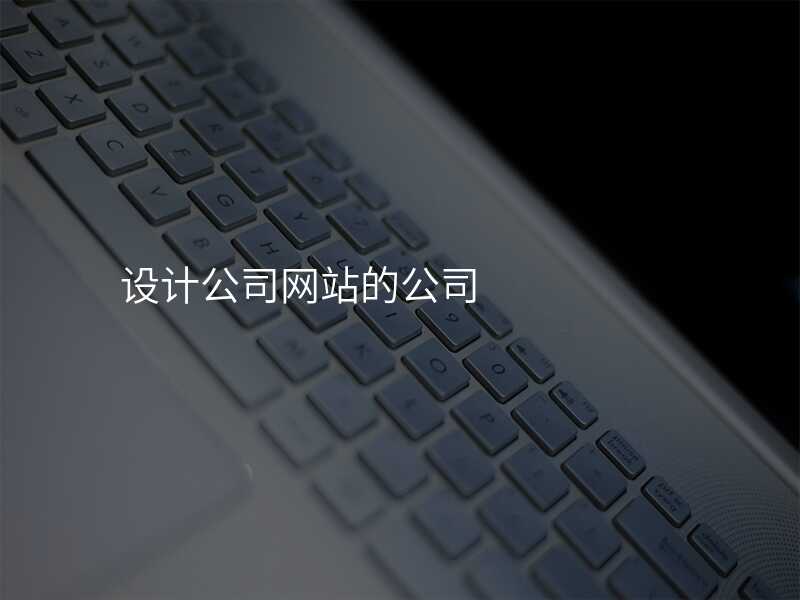 设计公司网站的公司