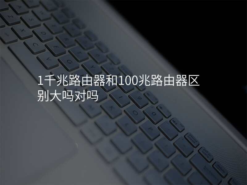 1千兆路由器和100兆路由器区别大吗对吗