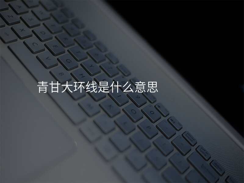 青甘大环线是什么意思