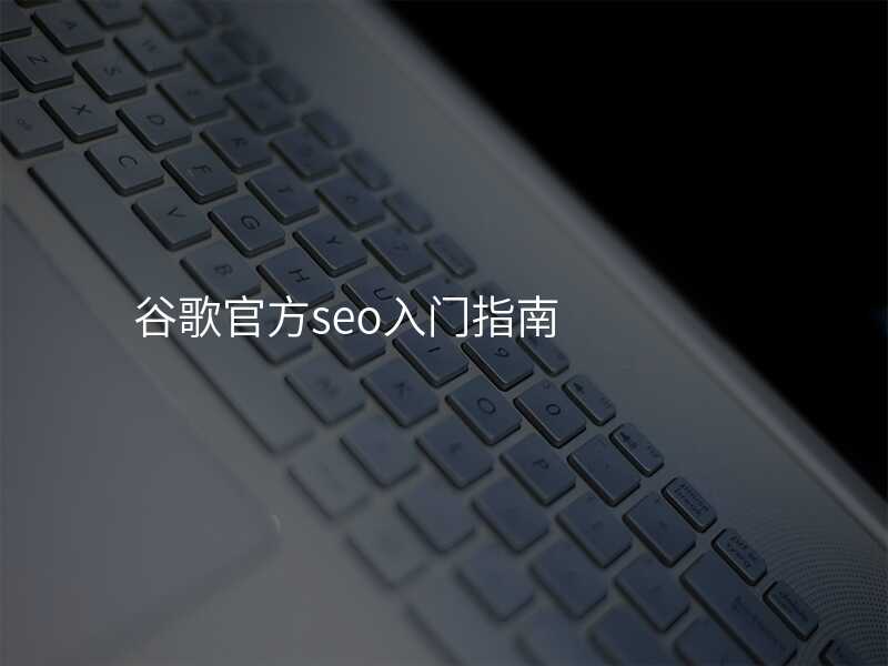 谷歌官方seo入门指南