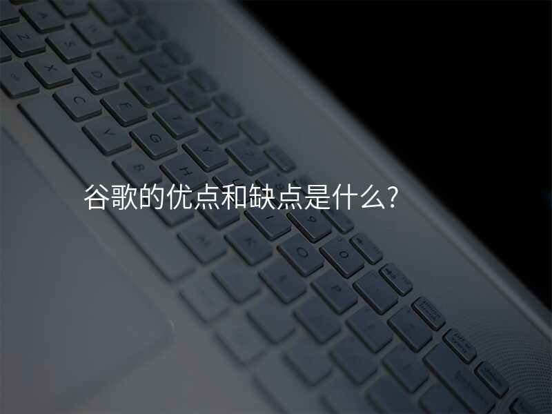 谷歌的优点和缺点是什么?