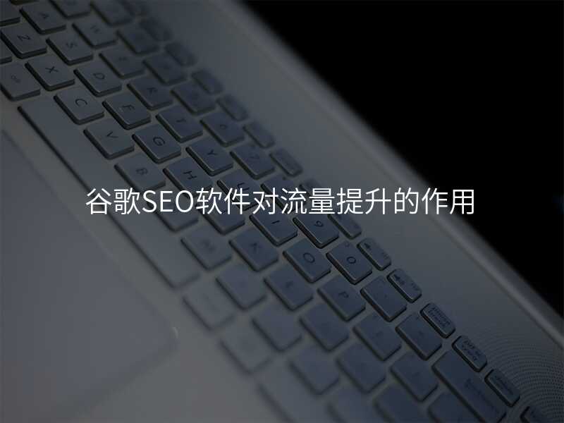 谷歌SEO软件对流量提升的作用