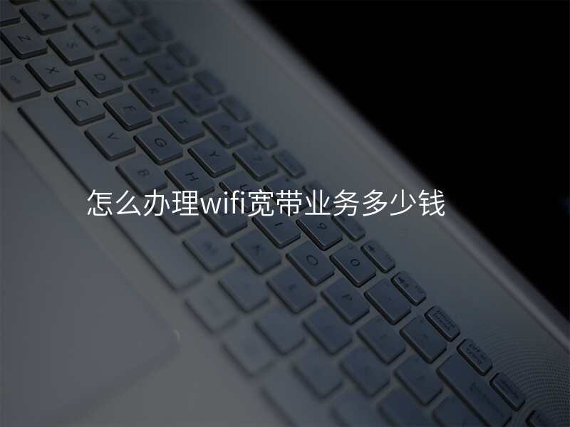怎么办理wifi宽带业务多少钱