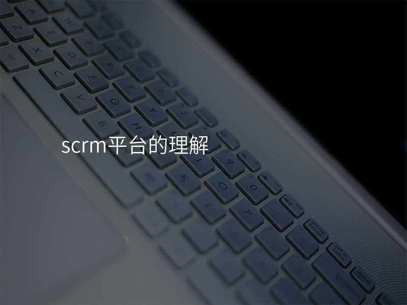 scrm平台的理解
