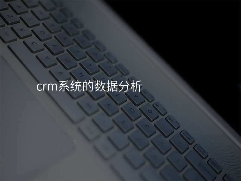 crm系统的数据分析