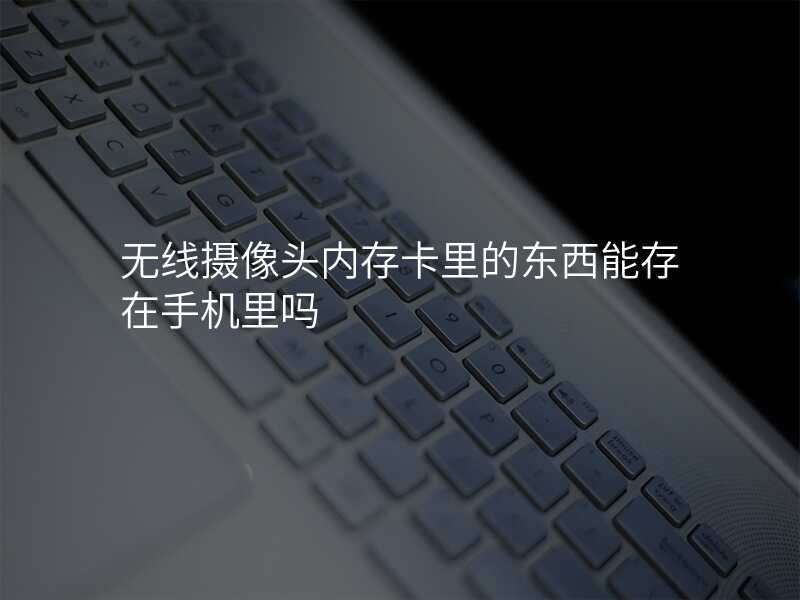 无线摄像头内存卡里的东西能存在手机里吗