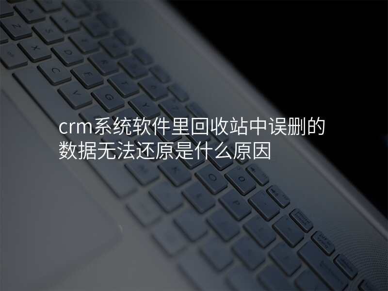 crm系统软件里回收站中误删的数据无法还原是什么原因