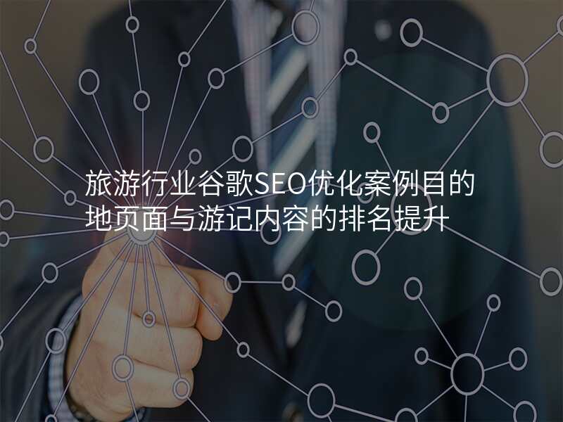 旅游行业谷歌SEO优化案例目的地页面与游记内容的排名提升