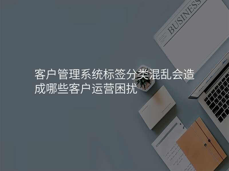 客户管理系统标签分类混乱会造成哪些客户运营困扰
