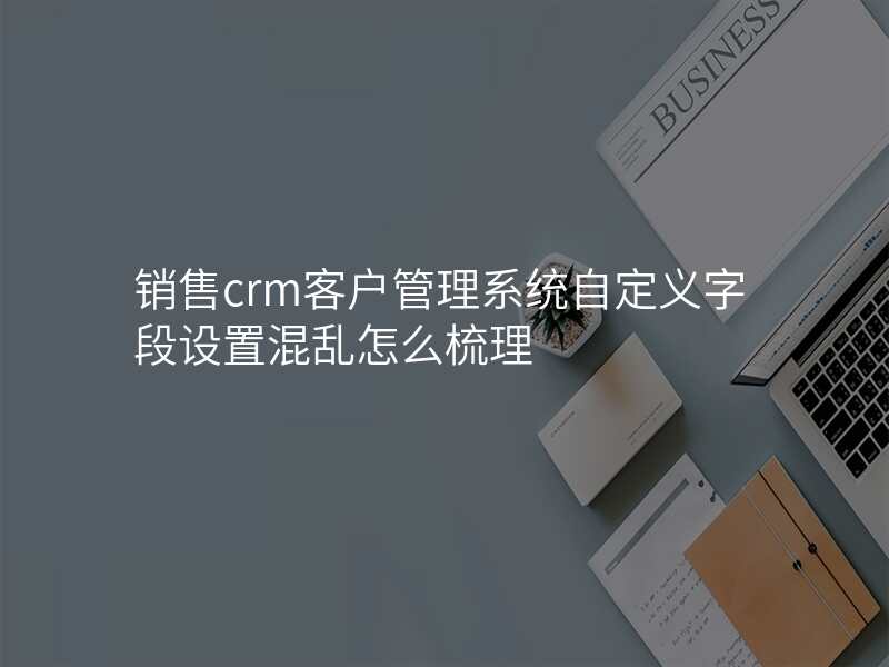 销售crm客户管理系统自定义字段设置混乱怎么梳理