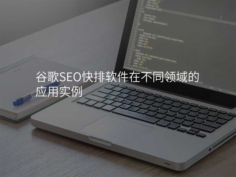 谷歌SEO快排软件在不同领域的应用实例