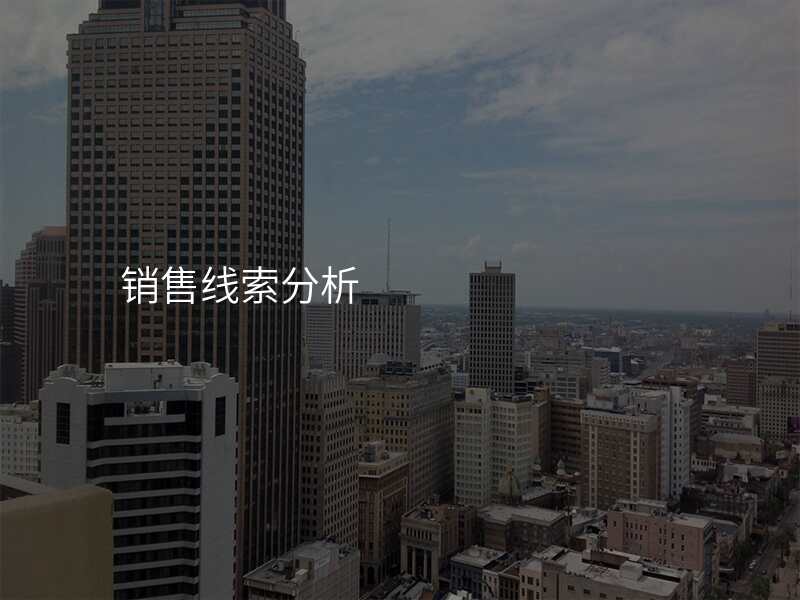 销售线索分析