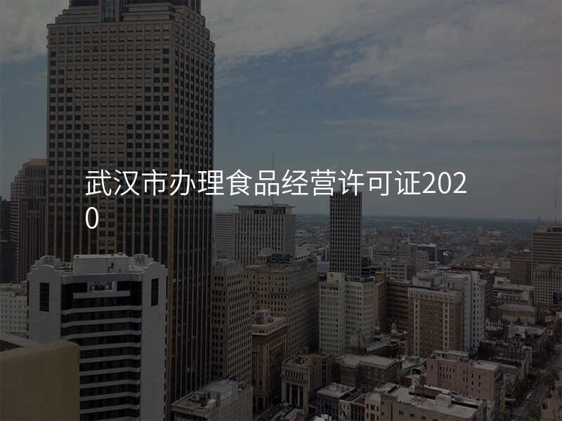 武汉市办理食品经营许可证2020