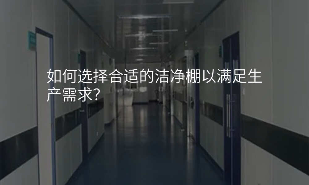 如何选择合适的洁净棚以满足生产需求?