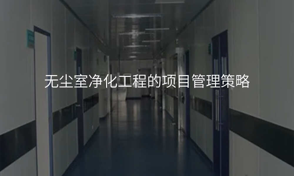 无尘室净化工程的项目管理策略