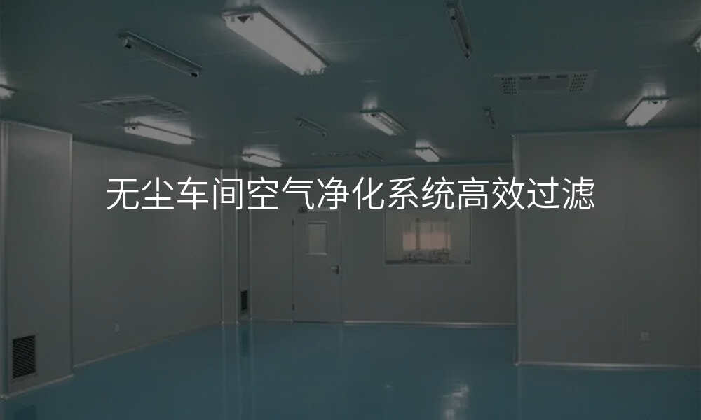 无尘车间空气净化系统高效过滤