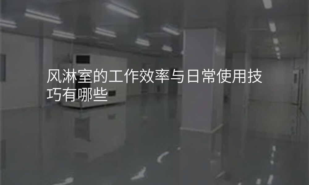风淋室的工作效率与日常使用技巧有哪些