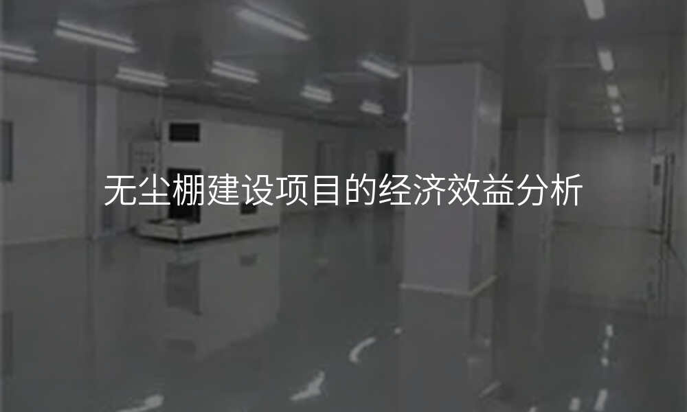无尘棚建设项目的经济效益分析