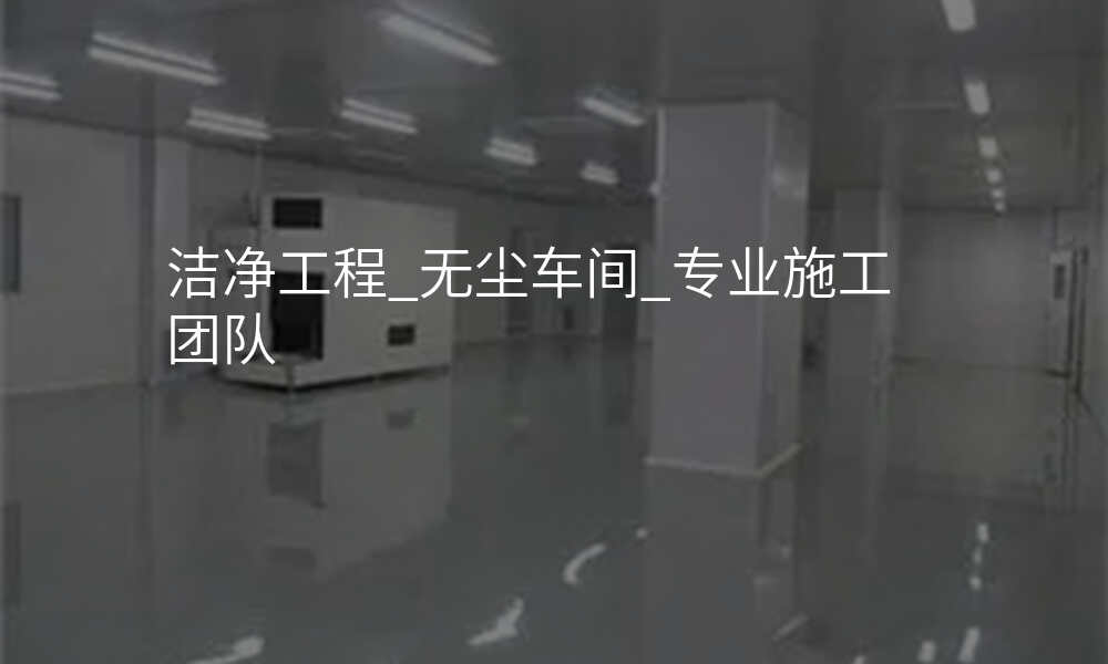 洁净工程_无尘车间_专业施工团队