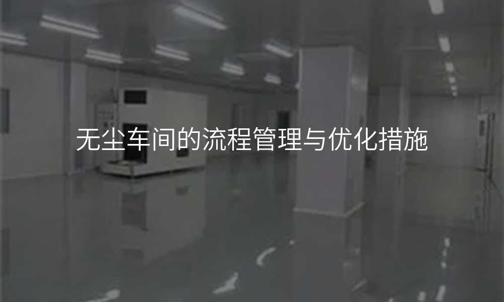 无尘车间的流程管理与优化措施